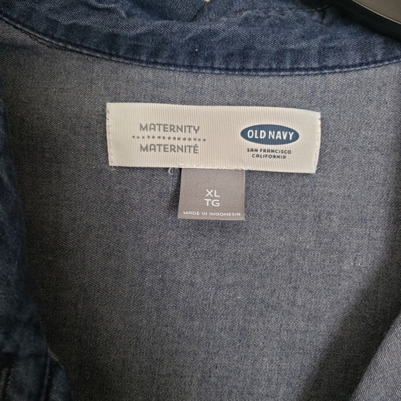 Old Navy Denim Maternity Dress - Picture 2 of 4